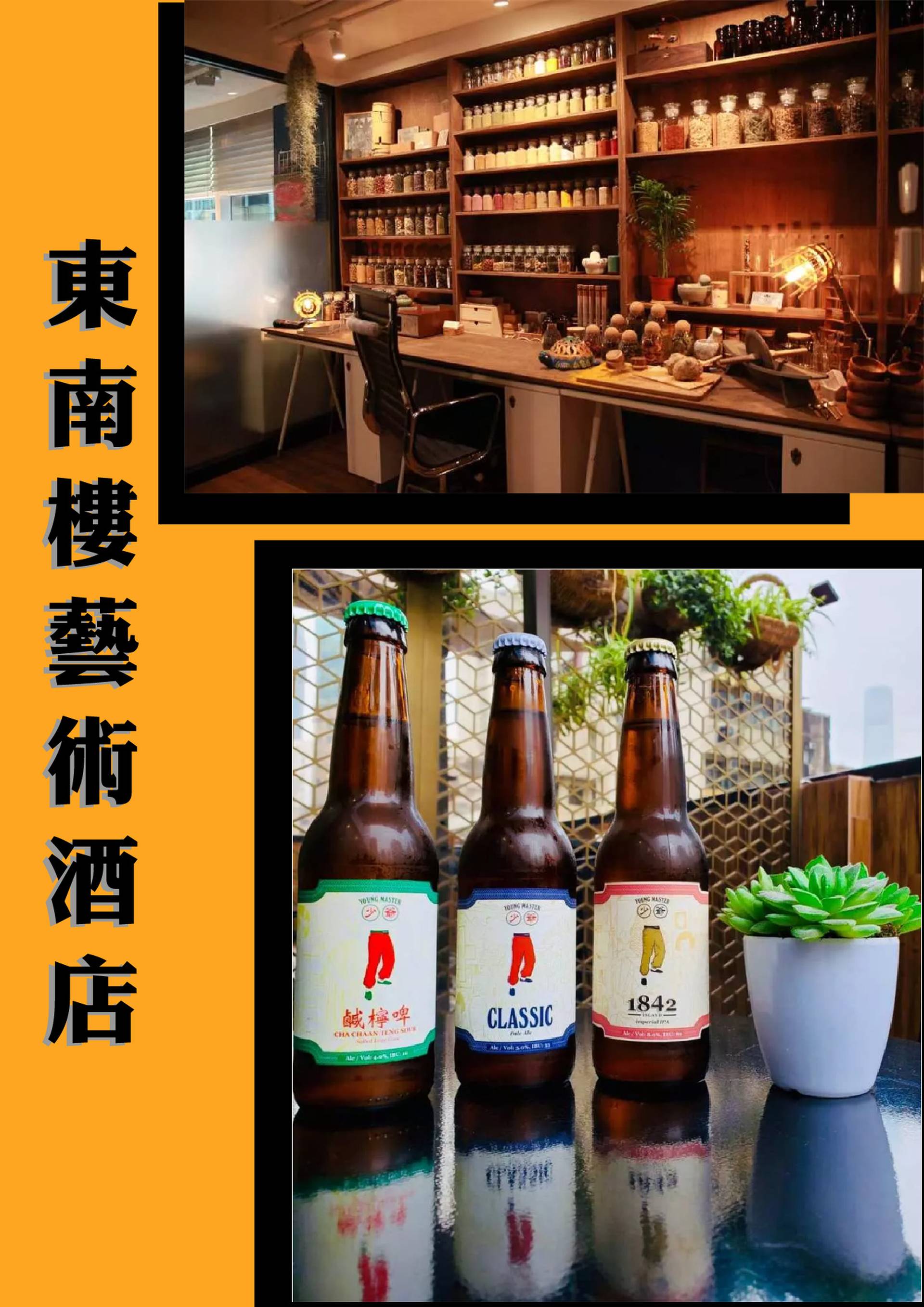 東南樓藝術酒店【藝術空間一日通行證 x 免費升級本土手工少爺啤 】