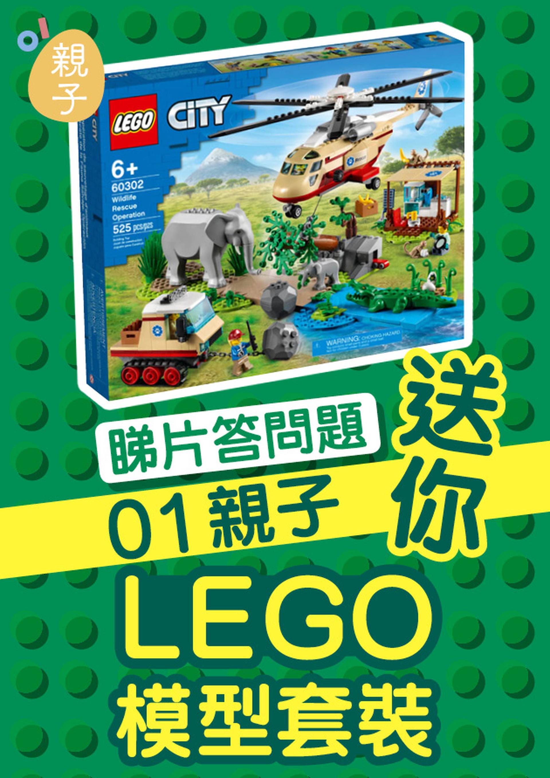 01親子｜睇片答問題送您LEGO模型套裝