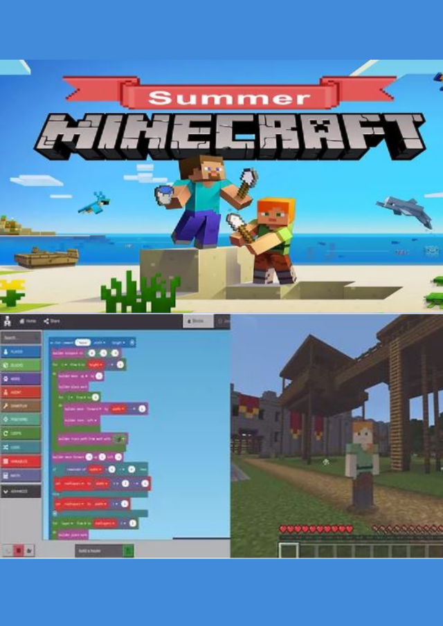 MINECRAFT​ 編程暑期課程  (適合5-14歲)​