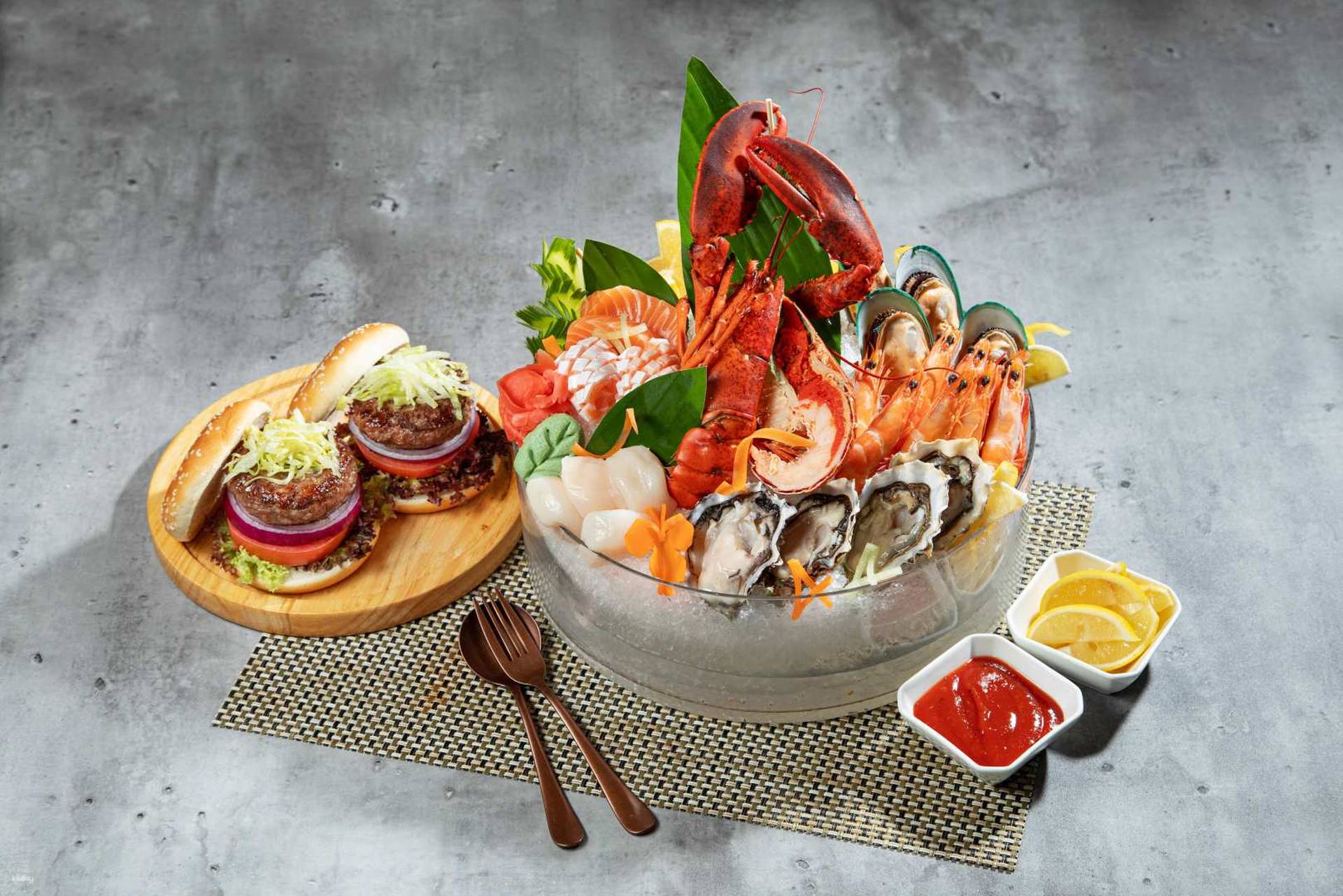 北角海逸酒店｜Greens Café 綠怡咖啡廳 二人海鮮拼盤（需至少3個工作天前預訂）