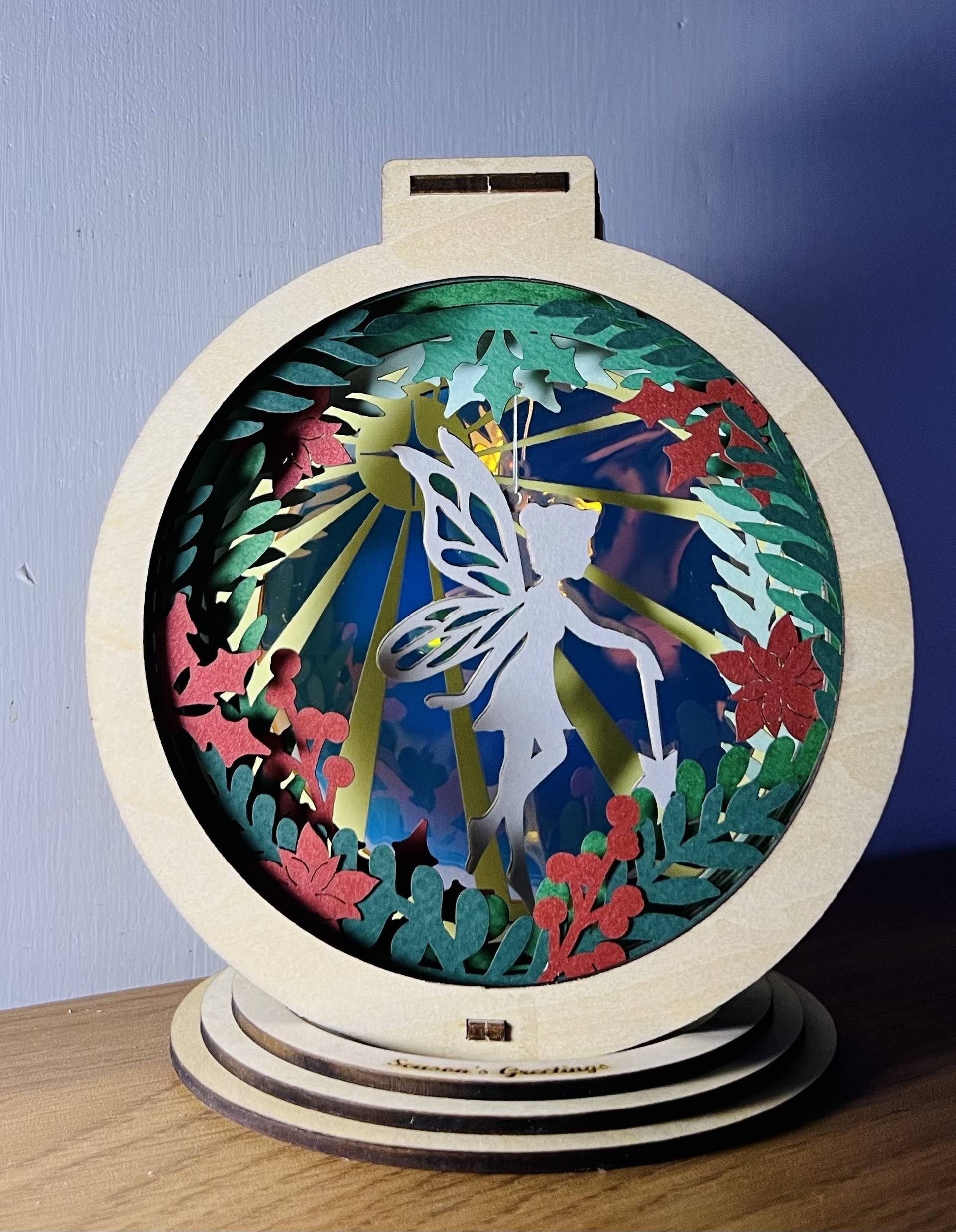 慢覓陳皮工作坊｜光影紙雕聖誕水晶球、花環