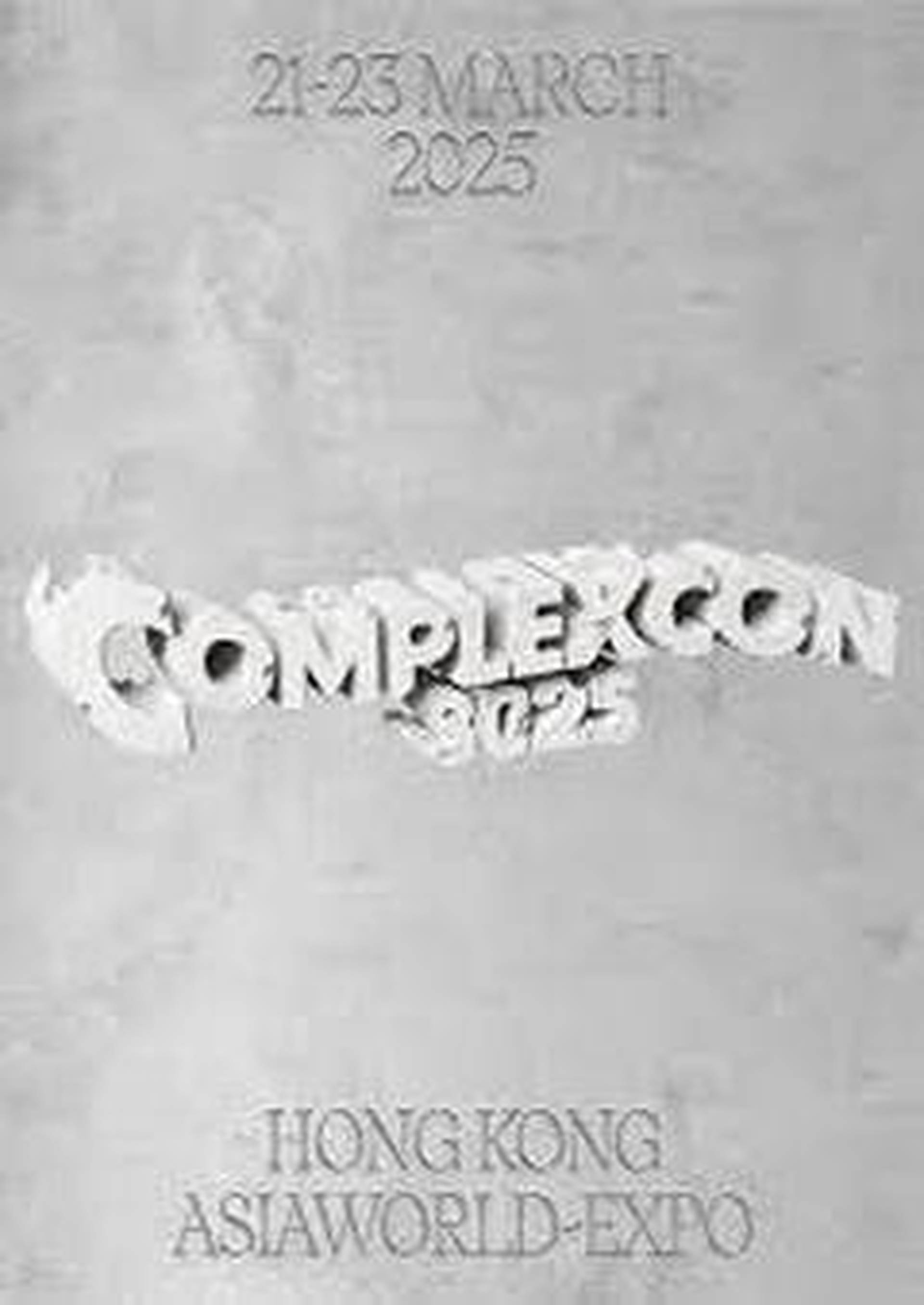 中國香港 · ComplexCon 2025潮流展HK$1388一日票(演唱會T2+潮流市集)大小同價