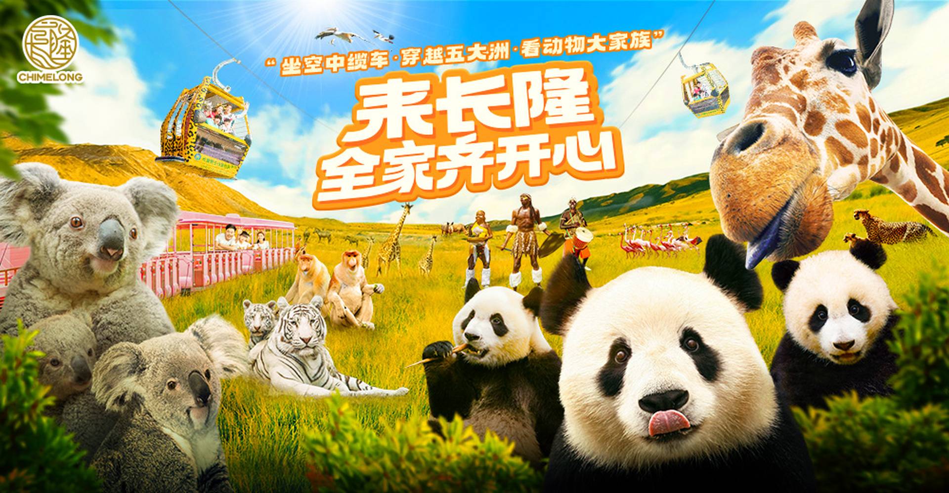 長隆野生動物世界｜門票低至7折｜入場睇熊貓三胞胎、自駕遊睇500多種野生動物｜明日可用