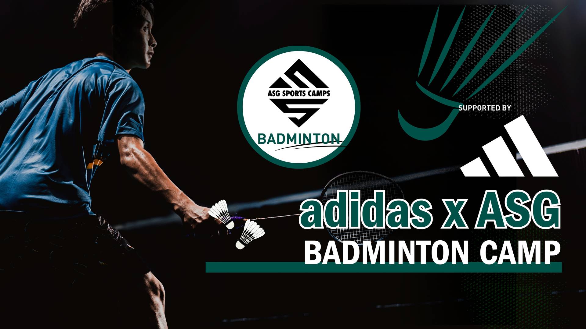 暑期adidas x ASG羽毛球營 2025｜適合5-10歲, 7-15歲 任何程度｜早鳥79折 7月5日前報名｜適合初學至6個月羽毛球經驗的學員