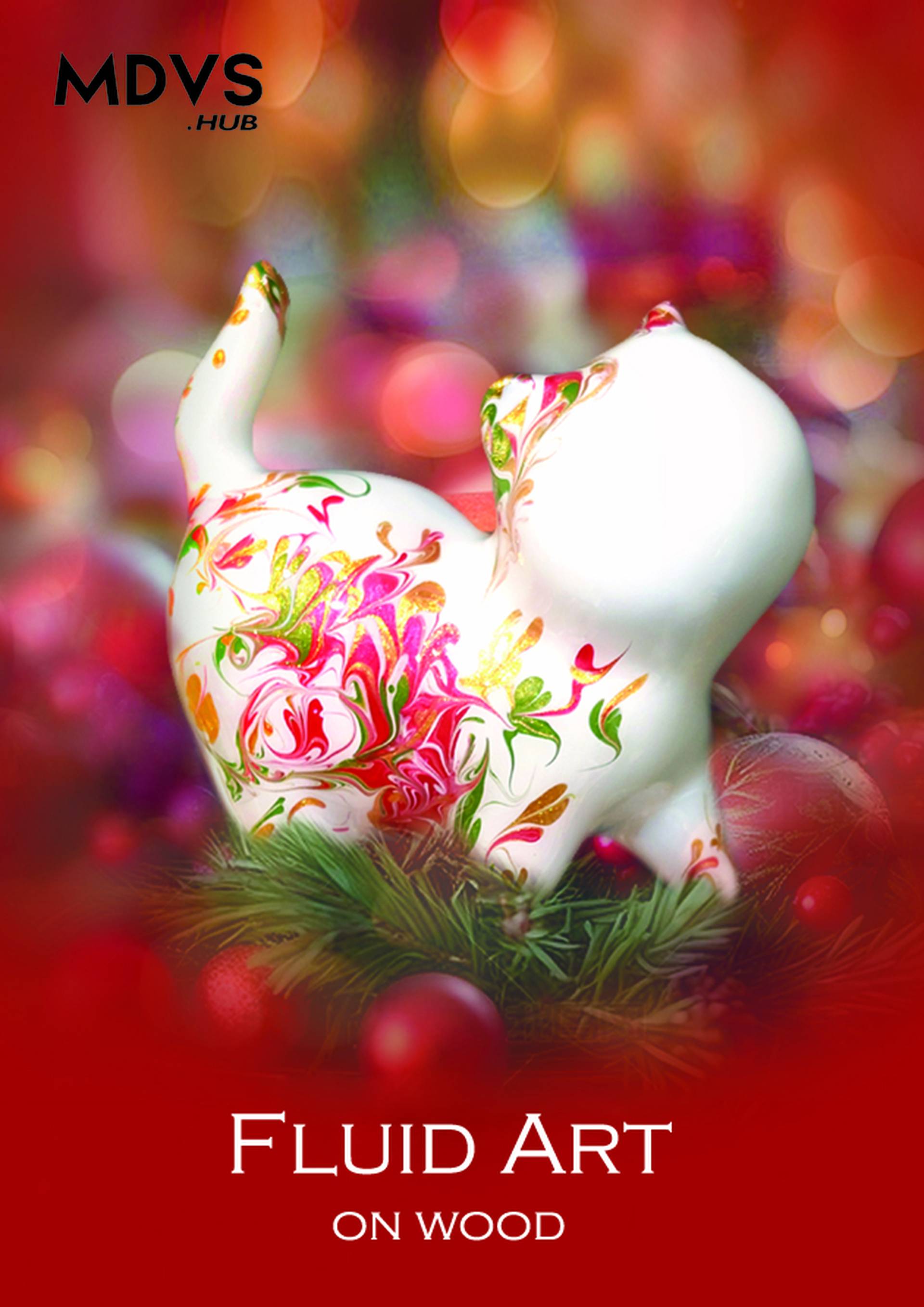 中環PMQ元創方｜流體藝術工作坊：聖誕系列 3D立體木貓｜天然水晶手鍊工作坊｜獨家85折