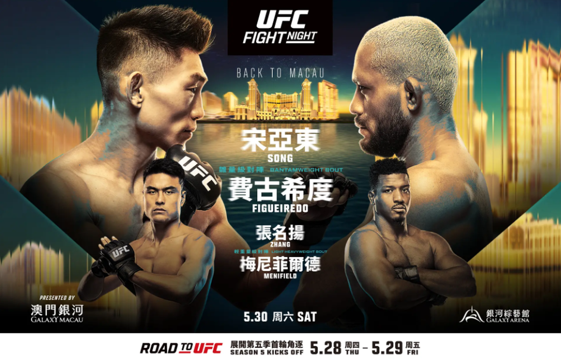 2026 UFC 精英之路澳門精英之路 & 格鬥之夜 3 日通票